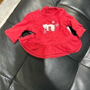 American Girl Polar Bear Red shirt Retired bitty baby